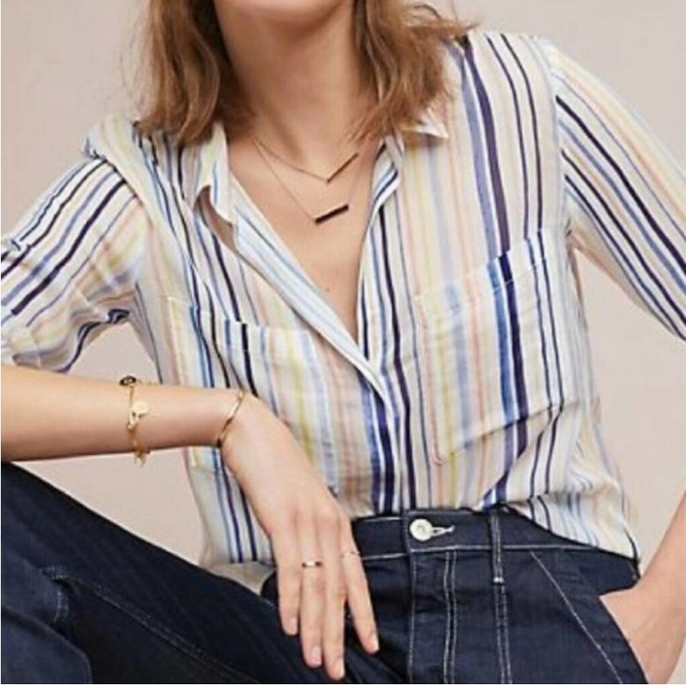 Anthropologie Cloth and Stone Button-Up Shirt - EUC